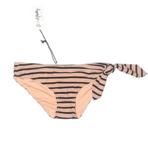 Rachel Pally Tan Black Bikini Striped Bottom New